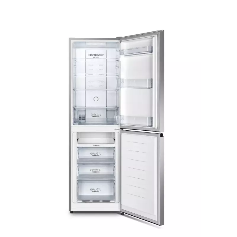 Combinado de frigorífico e congelador independente Gorenje NRK 418 ECS4 – 256 l de volume total, frigorífico 171 l No Frost, congelador 85 l, 41 dB, classe energética E