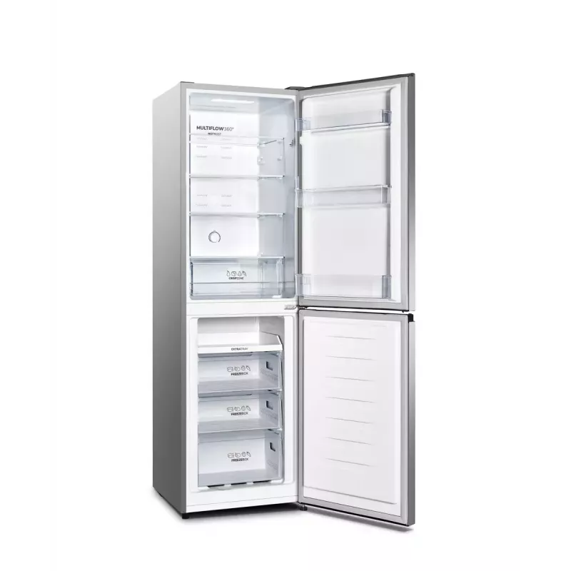 Combinado de frigorífico e congelador independente Gorenje NRK 418 ECS4 – 256 l de volume total, frigorífico 171 l No Frost, congelador 85 l, 41 dB, classe energética E