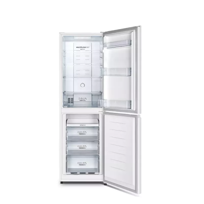 Frigorífico independente Gorenje NRK418ECW4 — 256 L total, 171 L frigorífico, 85 L congelador, No Frost, Multi-Airflow, branco