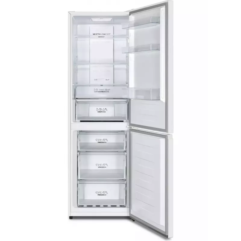 Combinado de frigorífico e congelador independente Gorenje N619EAW4 — 304 L de volume total (207 L frigorífico, 97 L congelador), No Frost, visor LED, abertura à direita, 39 dB