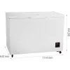 Arca congeladora Gorenje FH30EAW — 297 L líquidos, classe energética E, independente, visor, branco