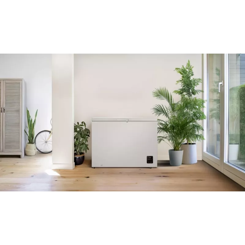 Arca congeladora Gorenje FH30EAW — 297 L líquidos, classe energética E, independente, visor, branco