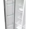 Frigorífico side-by-side Gorenje NRR9185EAXL — 550 L, independente, prateado, No Frost, máquina de gelo, visor tátil LED