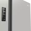Frigorífico side-by-side Gorenje NRR9185EAXL — 550 L, independente, prateado, No Frost, máquina de gelo, visor tátil LED