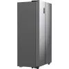 Frigorífico side-by-side Gorenje NRR9185EAXL — 550 L, independente, prateado, No Frost, máquina de gelo, visor tátil LED