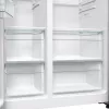 Frigorífico side-by-side Gorenje NRR9185EAXL — 550 L, independente, prateado, No Frost, máquina de gelo, visor tátil LED