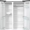 Frigorífico side-by-side Gorenje NRR9185EAXL — 550 L, independente, prateado, No Frost, máquina de gelo, visor tátil LED