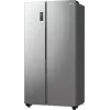 Frigorífico side-by-side Gorenje NRR9185EAXL — 550 L, independente, prateado, No Frost, máquina de gelo, visor tátil LED