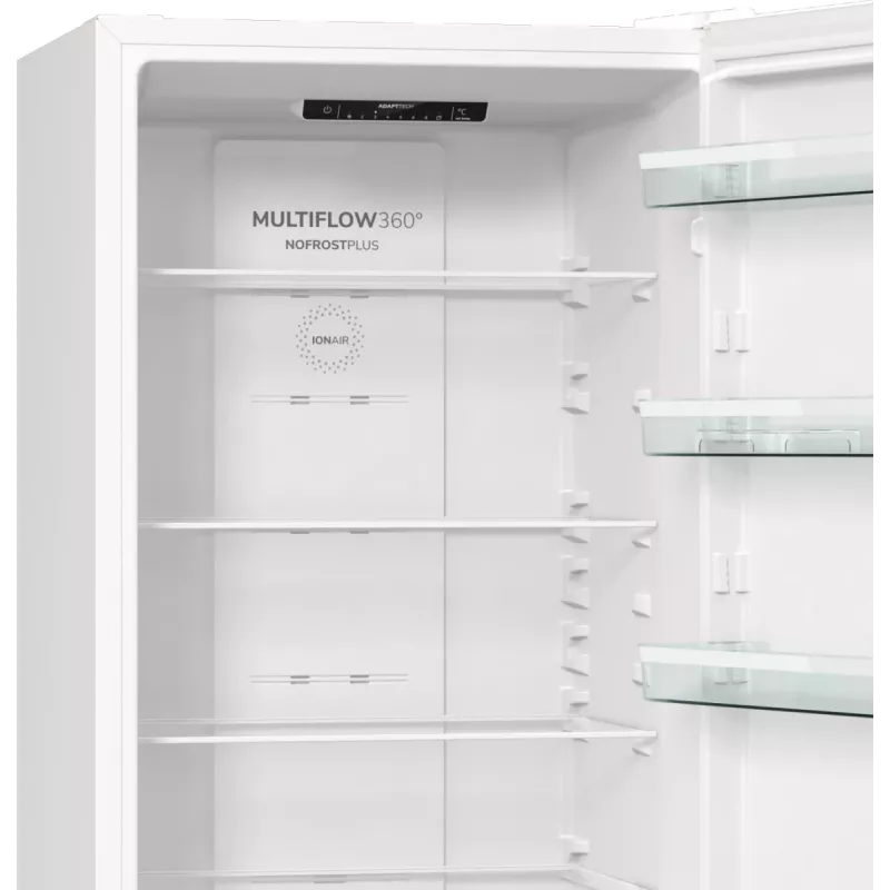 Combinado de frigorífico e congelador Gorenje NRK6202EW4 BK070B, 331 L, No Frost (frigorífico), SN-N, 9 kg/24h, E, branco