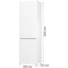Combinado de frigorífico e congelador Gorenje NRK6202EW4 BK070B, 331 L, No Frost (frigorífico), SN-N, 9 kg/24h, E, branco