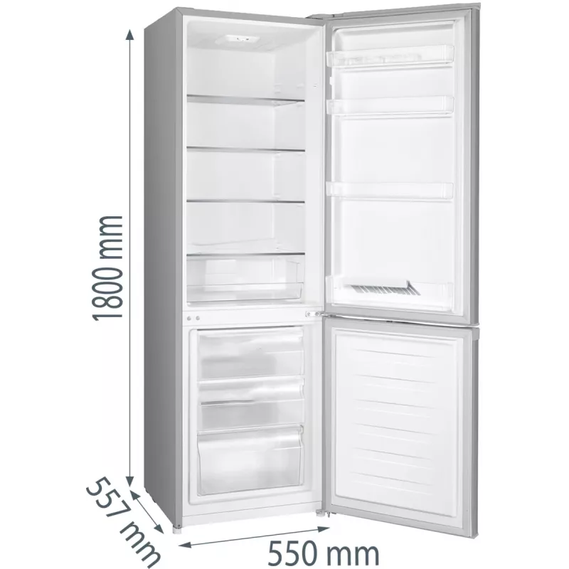 Gorenje HZS28862 RK4182PS4 RL_PRIL, 269 L, N-ST, 39 dB, 3.2 kg/24h, E, cinzento