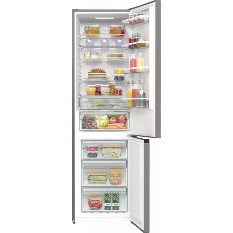 Gorenje NRK620CA2XL4 frigorífico combinado de instalação livre, congelador inferior, 331 l (235 l + 96 l), No Frost Plus, classe energética C, cinzento