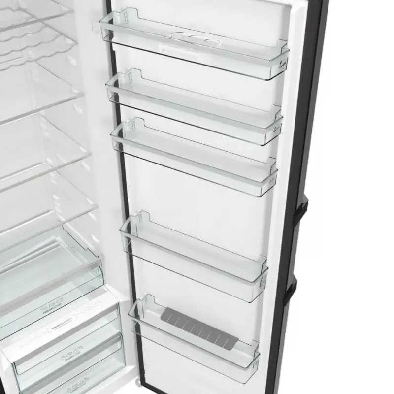 Gorenje R619EABK6 frigorífico de instalação livre, 398 l, ecrã LED, classe energética E, preto