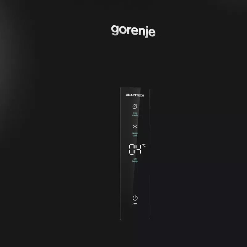 Gorenje R619EABK6 frigorífico de instalação livre, 398 l, ecrã LED, classe energética E, preto