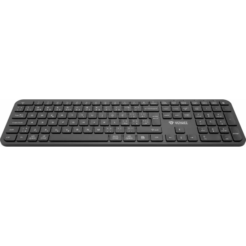 Teclado sem fios YENKEE YKB 2050 EGO 2.4G Bluetooth — layout compacto, modo duplo sem fios