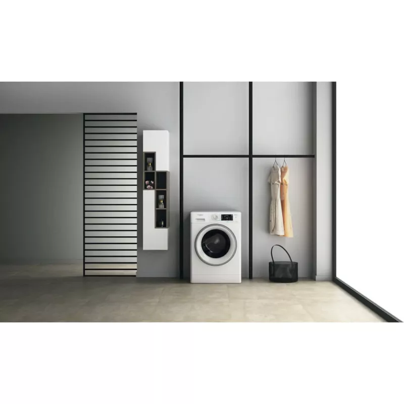Máquina de lavar e secar roupa Whirlpool FFWDD 1076258 SV EE de instalação livre, carga frontal, branco