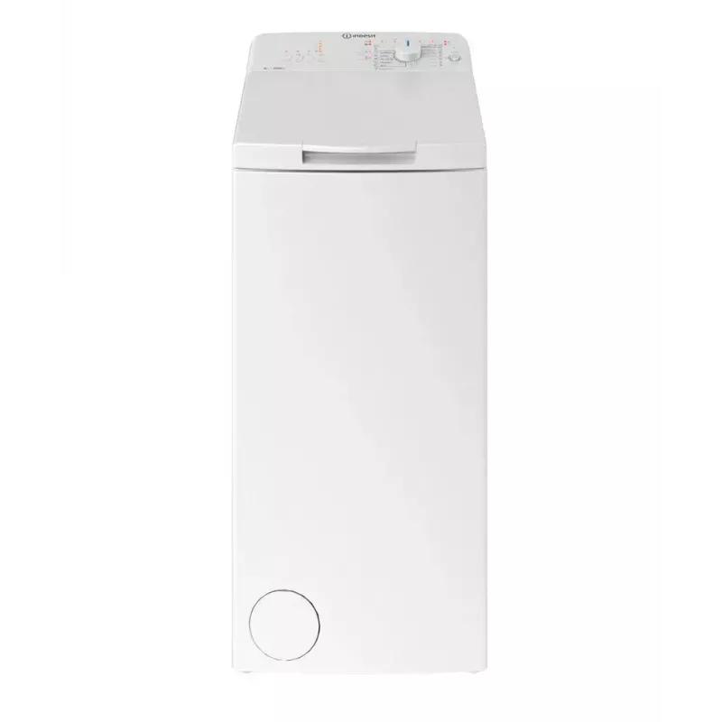 Máquina de lavar roupa de carga superior Indesit BTW L60400 EE/N — 6 kg, 1000 rpm, 400×600×900 mm, branco