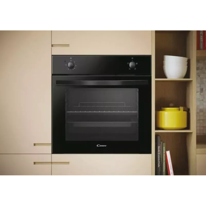 Forno Candy | FIDC N100/1 | 70 L | Elétrico | Manual | Mecânico | Convecção | Altura 59,5 cm | Largura 59,5 cm | Preto