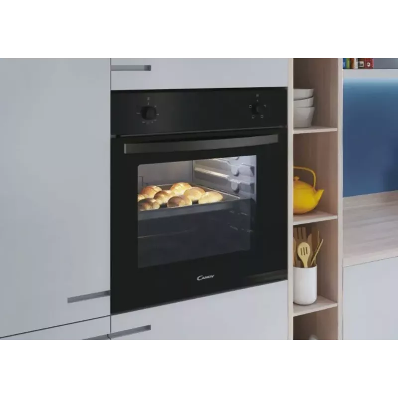 Forno Candy | FIDC N100/1 | 70 L | Elétrico | Manual | Mecânico | Convecção | Altura 59,5 cm | Largura 59,5 cm | Preto