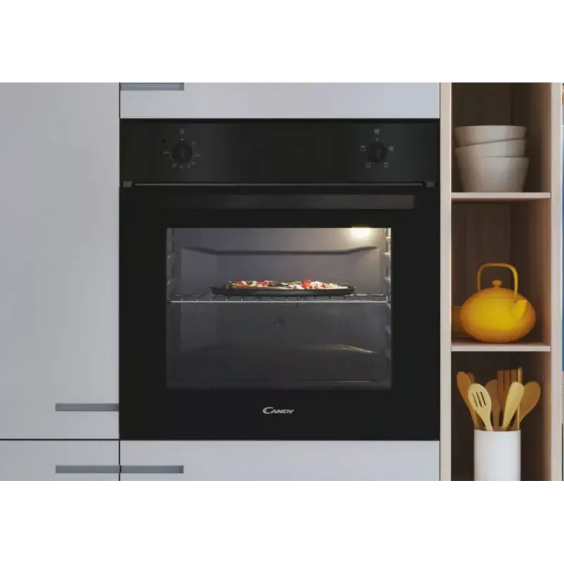 Forno Candy | FIDC N100/1 | 70 L | Elétrico | Manual | Mecânico | Convecção | Altura 59,5 cm | Largura 59,5 cm | Preto
