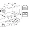 Whirlpool AKWL 728/NB preto encastrável 75 cm gás 5 zonas