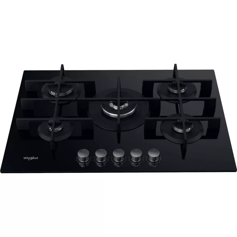 Whirlpool AKWL 728/NB preto encastrável 75 cm gás 5 zonas