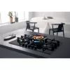 Whirlpool AKWL 728/NB preto encastrável 75 cm gás 5 zonas