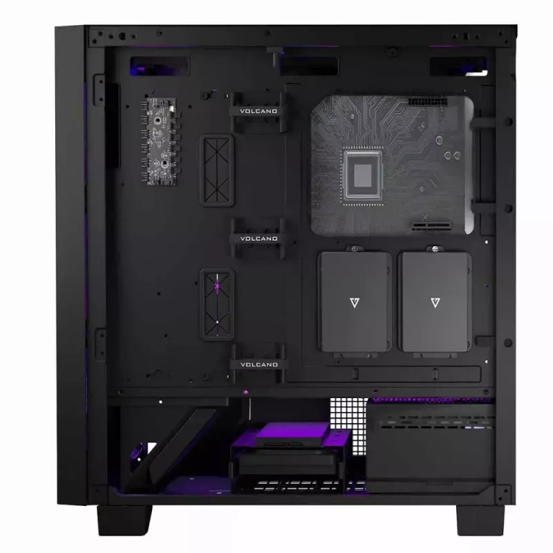 Caixa de PC MODECOM Perun Apex ARGB ATX Midi Tower, vidro temperado, USB-C, suporta ATX/Micro ATX, 3x140mm frente, 1x140mm trás