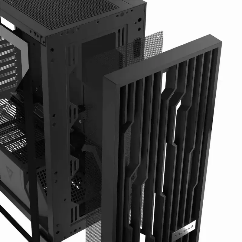 Caixa de PC MODECOM Perun Apex ARGB ATX Midi Tower, vidro temperado, USB-C, suporta ATX/Micro ATX, 3x140mm frente, 1x140mm trás