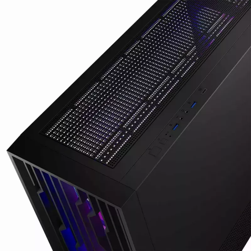 Caixa de PC MODECOM Perun Apex ARGB ATX Midi Tower, vidro temperado, USB-C, suporta ATX/Micro ATX, 3x140mm frente, 1x140mm trás