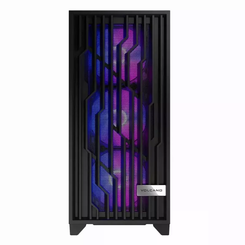 Caixa de PC MODECOM Perun Apex ARGB ATX Midi Tower, vidro temperado, USB-C, suporta ATX/Micro ATX, 3x140mm frente, 1x140mm trás