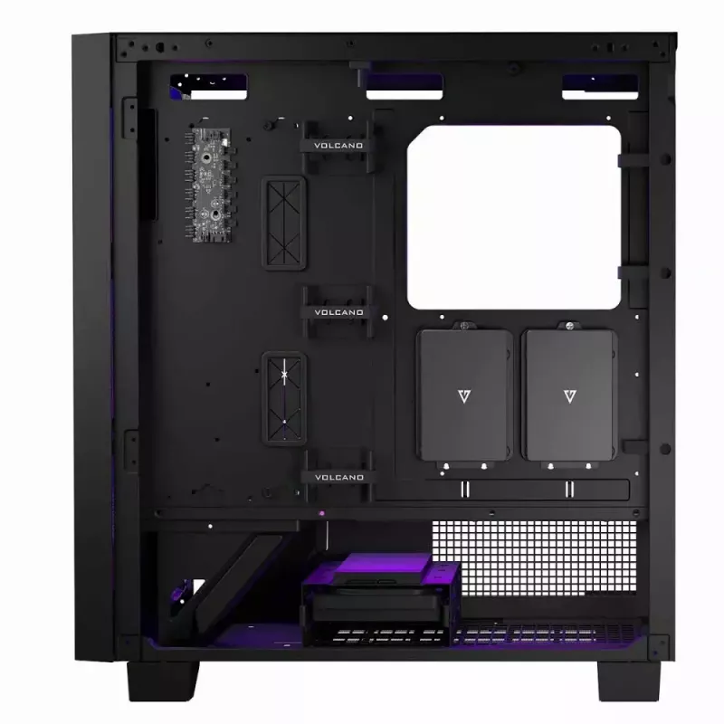 Caixa de PC MODECOM Perun Apex ARGB ATX Midi Tower, vidro temperado, USB-C, suporta ATX/Micro ATX, 3x140mm frente, 1x140mm trás