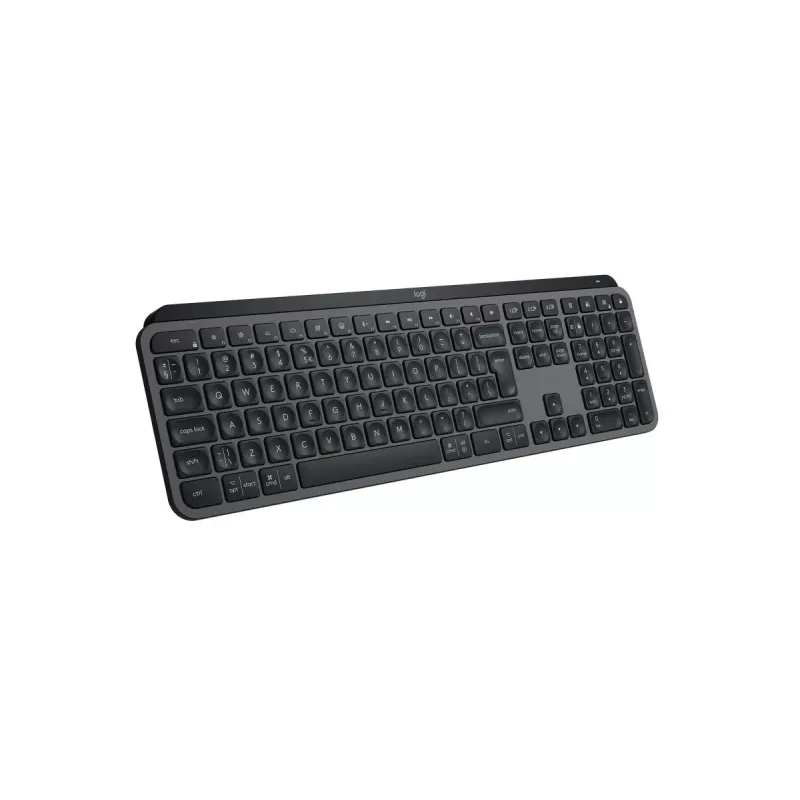 Teclado sem fios tamanho completo Logitech Master MX Keys S — Bluetooth, QWERTY, interruptores de tesoura, retroiluminação LED, Grafite