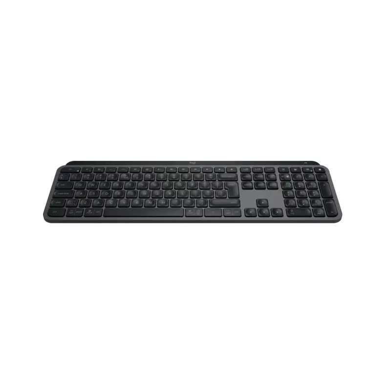 Teclado sem fios tamanho completo Logitech Master MX Keys S — Bluetooth, QWERTY, interruptores de tesoura, retroiluminação LED, Grafite