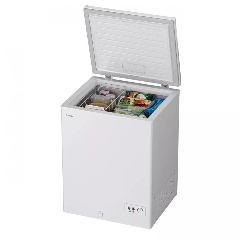 Arca congeladora CANDY CCHH 145E — 137 l de capacidade líquida, 4 estrelas, abertura à esquerda, branco