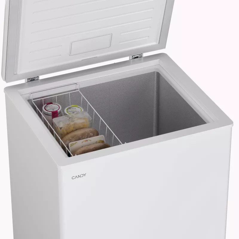 Arca congeladora CANDY CCHH 145E — 137 l de capacidade líquida, 4 estrelas, abertura à esquerda, branco