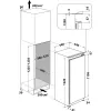 Whirlpool ARG 7342 Combinado frigorífico-congelador Encastre 189 L Branco