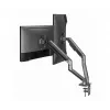 Suporte de secretária ajustável para dois monitores GEMBIRD, Space Grey
