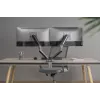 Suporte de secretária ajustável para dois monitores GEMBIRD, Space Grey