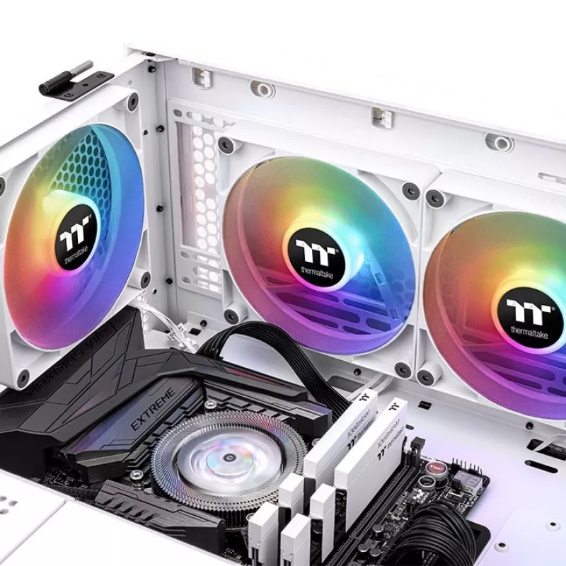 Ventoinha para PC THERMALTAKE - CT120 ARGB Sync - 12 cm - Branco - pack de 2