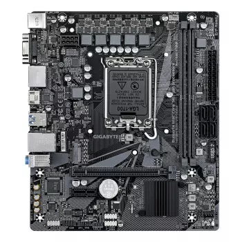 Placa-mãe GIGABYTE H610M S2H V3 DDR4 - Compatível com CPUs Intel Core 14.ª Ger., VRM digital híbrido 4+1+1, até 3200 MHz DDR4, 1x PCIe 3.0 M.2, GbE LAN, USB 3.2 Gen 1