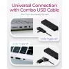 ICY BOX IB-HUB1424-C3 USB 3.2 Gen 1 (3.1 Gen 1) Type-A + Type-C 5000 Mbit/s Preto