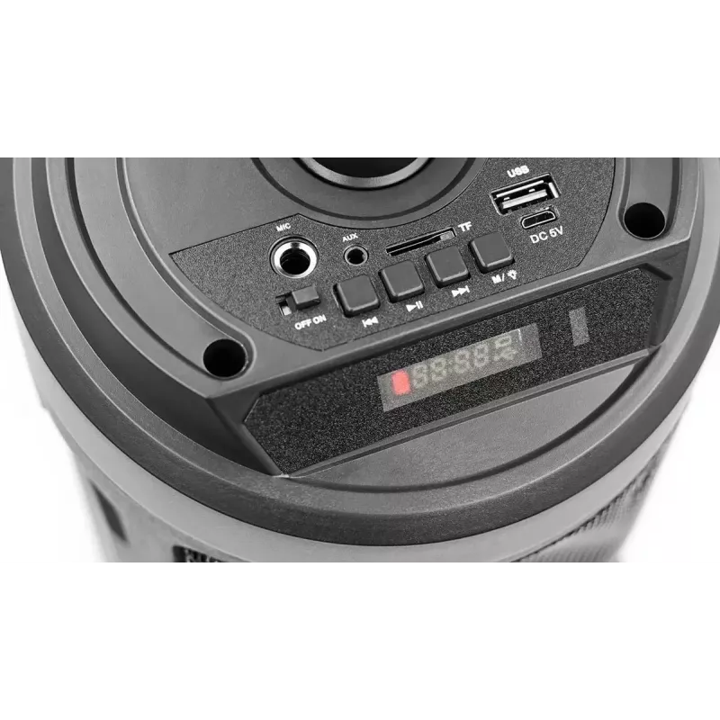 Altifalante estéreo portátil SQUEAK SQ1004 Harmony BT 5.0, 40W RMS, Bluetooth 5.0, FM, LED, bateria 8h, Preto