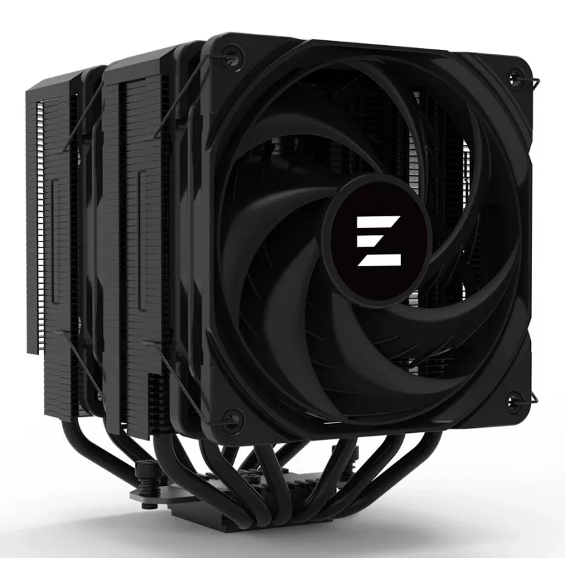 Dissipador de CPU ZALMAN CNPS14X Duo Preto, solução de refrigeração com ventoinha dupla 120 mm