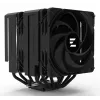 Dissipador de CPU ZALMAN CNPS14X Duo Preto, solução de refrigeração com ventoinha dupla 120 mm