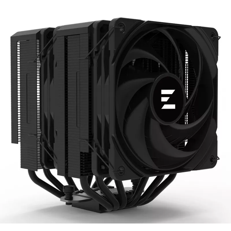 Dissipador de CPU ZALMAN CNPS14X Duo Preto, solução de refrigeração com ventoinha dupla 120 mm