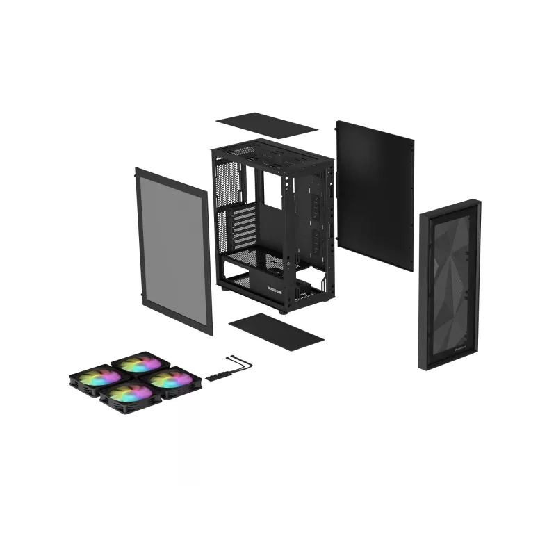 GENESIS Diaxid 605 ARGB Midi Tower preto