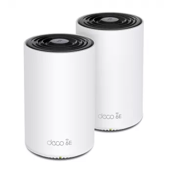 Sistema Mesh Wi-Fi 6E TP-Link AXE5400 Whole Home (Tri-Band), branco, interno, sistema Mesh, 500 m², FCC:
