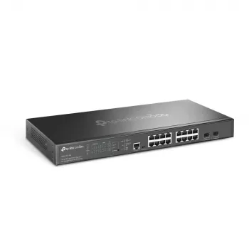 Switch gerido TP-Link Omada 16 portas 2.5G e 2 portas 10GE SFP+ L2+ com 8 portas PoE+
