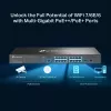 Switch gerido TP-Link Omada 16 portas 2.5G e 2 portas 10GE SFP+ L2+ com 8 portas PoE+